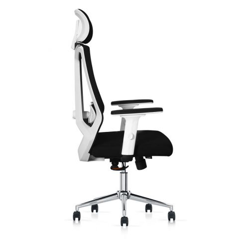 Fotel ergonomiczny Angel biurowy obrotowy milanO - czarno-biały Fotel ergonomiczny Angel biurowy obrotowy milanO - czarno-biały