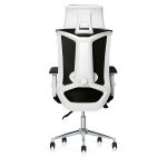Fotel ergonomiczny Angel biurowy obrotowy milanO - czarno-biały
