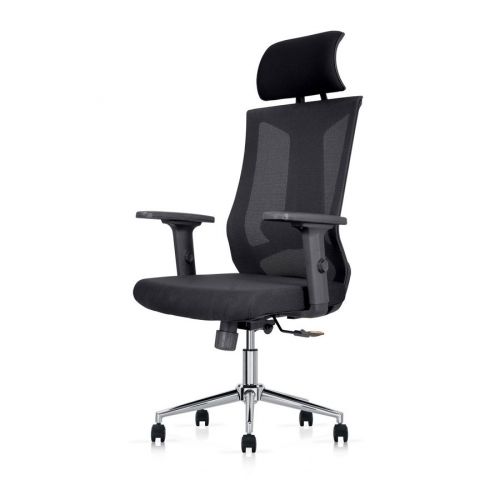 Fotel ergonomiczny Angel biurowy obrotowy milanO - czarny
