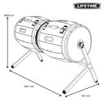 Kompostownik podwójny Lifetime 60309 - 378 L