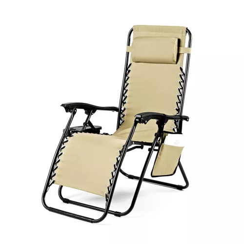 Leżak ogrodowy Sapphire ST-600 ACTIVE - beżowy Leżak ogrodowy Sapphire ST-600 ACTIVE - beżowy
