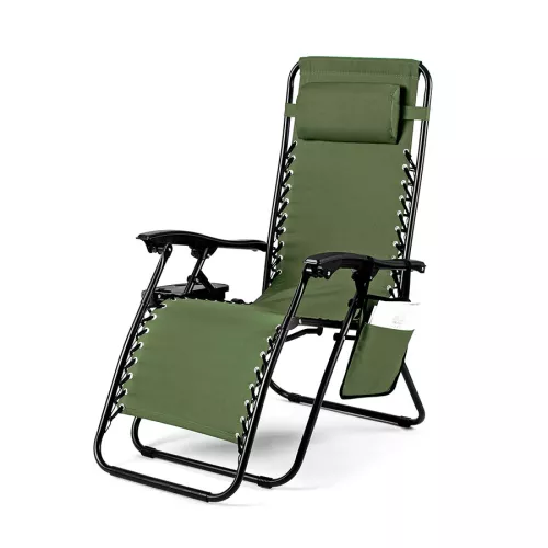 Leżak ogrodowy ACTIVE - khaki Leżak ogrodowy ACTIVE - khaki