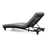 Leżak ogrodowy technorattan Sapphire ST-800 Monza - czarny Leżak ogrodowy technorattan Sapphire ST-800 Monza - czarny