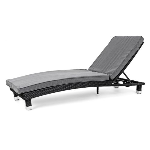 Leżak ogrodowy rattanowy Sapphire ST-800 Monza - czarny Leżak ogrodowy rattanowy Sapphire ST-800 Monza - czarny