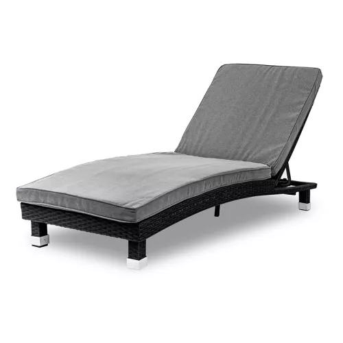 Leżak ogrodowy technorattan Sapphire ST-800 Monza - czarny Leżak ogrodowy technorattan Sapphire ST-800 Monza - czarny