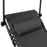 Leżak ogrodowy z daszkiem Sapphire ST-608 Reva - szary