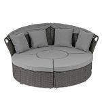 Łóżko ogrodowe wyspa Sapphire Corfu ST-1600 - szare