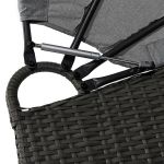 Łóżko ogrodowe wyspa Sapphire Corfu ST-1600 - szare