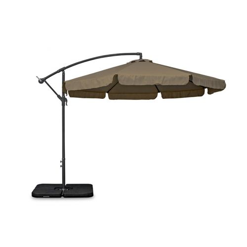 Duży parasol ogrodowy Sapphire ST-2010 Capri 350 cm - brązowy