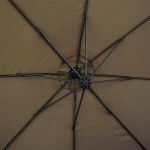 Duży parasol ogrodowy Sapphire ST-2010 Capri 350 cm - brązowy