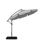 Duży parasol ogrodowy Sapphire ST-2020 Capri 350 cm - szary