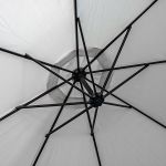 Duży parasol ogrodowy Sapphire ST-2020 Capri 350 cm - szary
