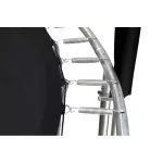 Trampolina ogrodowa Jumpi Maxy Comfort 374cm/12FT z siatką wewnątrzną - czarna