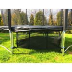 Trampolina ogrodowa Jumpi Maxy Comfort 374cm/12FT z siatką wewnątrzną - czarna