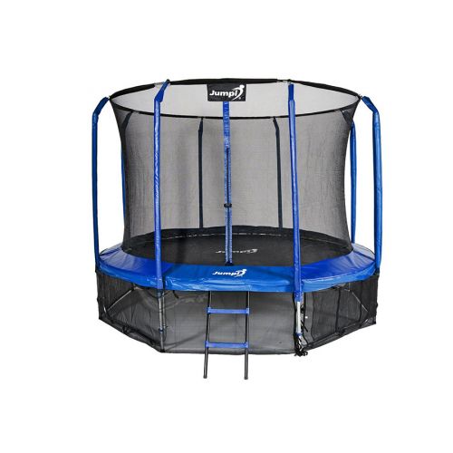 Trampolina ogrodowa Jumpi Maxy Comfort 312cm/10ft z siatką wewnętrzną - niebieska