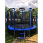 Trampolina ogrodowa Jumpi Maxy Comfort 312cm/10ft z siatką wewnętrzną - niebieska