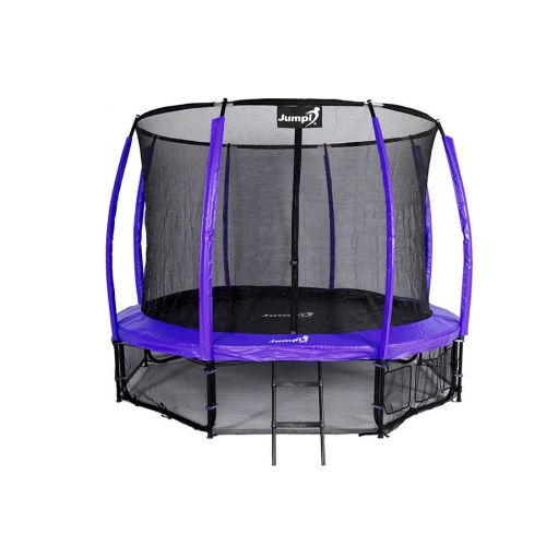 Trampolina ogrodowa Jumpi Maxy Comfort Plus 312cm/10ft z siatką wewnętrzną - fioletowa