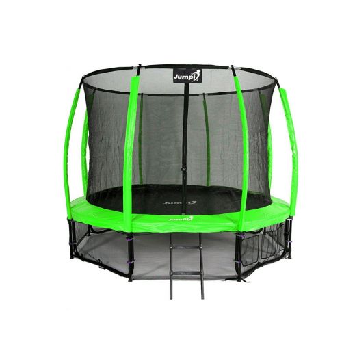 Trampolina ogrodowa Jumpi Maxy Comfort Plus 312cm/10ft z siatką wewnętrzną - zielona