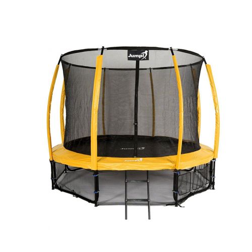 Trampolina ogrodowa Jumpi Maxy Comfort Plus 312cm/10ft z siatką wewnętrzną - żółta