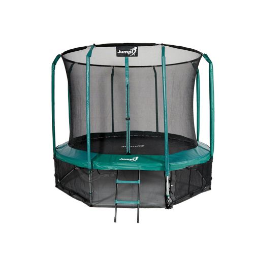 Trampolina ogrodowa Jumpi Maxy Comfort 312cm/10ft z siatką wewnętrzną - zielona