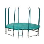 Trampolina ogrodowa Jumpi Maxy Comfort 312cm/10ft z siatką wewnętrzną - zielona