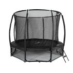 Trampolina ogrodowa Jumpi Maxy Comfort Plus 374cm/12FT z siatką wewnątrzną - czarna