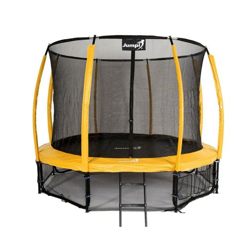 Trampolina ogrodowa Jumpi Maxy Comfort Plus 374cm/12FT z siatką wewnątrzną - żółta