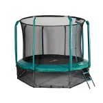 Trampolina ogrodowa Jumpi Maxy Comfort 374cm/12FT z siatką wewnątrzną - zielona