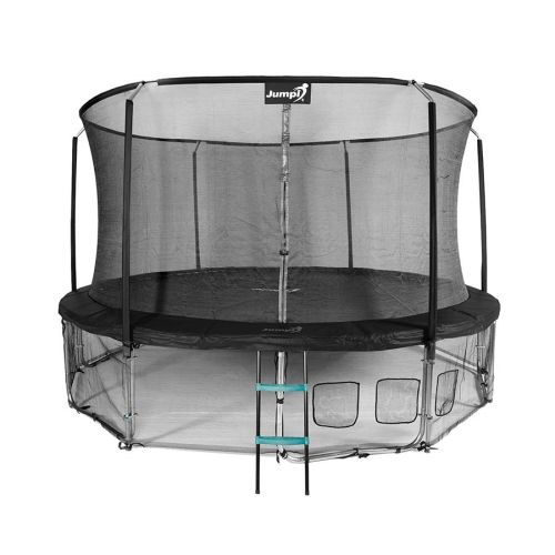 Trampolina ogrodowa Jumpi Maxy Comfort 435cm/14FT z siatką wewnętrzną - czarna