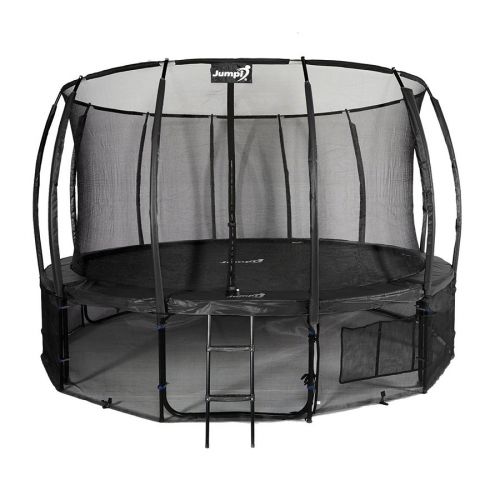 Trampolina ogrodowa Jumpi Maxy Comfort Plus 435cm/14ft z siatką wewnętrzną - czarna