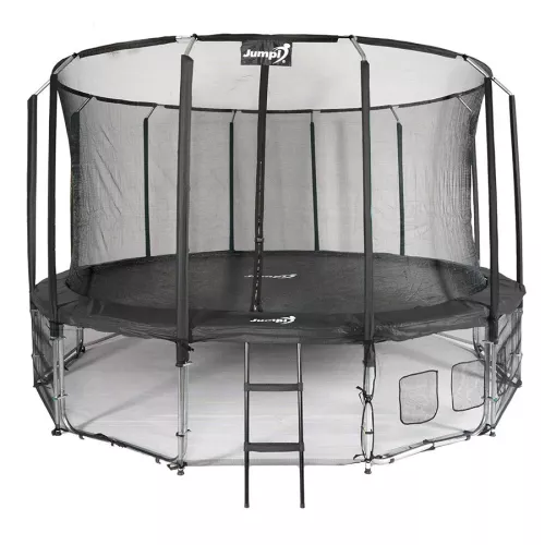 Trampolina ogrodowa Jumpi Maxy Comfort 487cm/16ft z siatką wewnętrzną - czarna