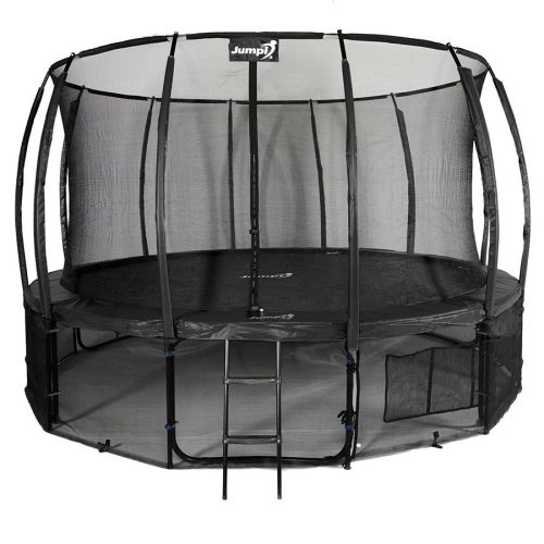 Trampolina ogrodowa Jumpi Maxy Comfort Plus 487cm/16ft z siatką wewnętrzną - czarna