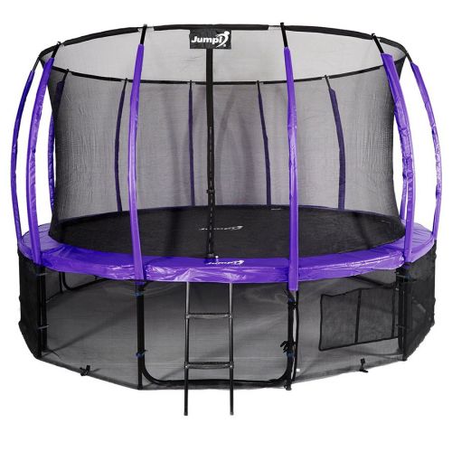 Trampolina ogrodowa Jumpi Maxy Comfort Plus 487cm/16ft z siatką wewnętrzną - fioletowa