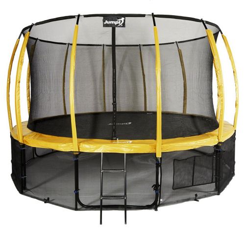 Trampolina ogrodowa Jumpi Maxy Comfort Plus 487cm/16ft z siatką wewnętrzną - żółta