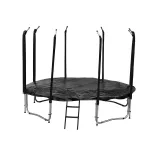 Trampolina ogrodowa Jumpi Maxy Comfort 252cm/8ft z siatką wewnętrzną - czarna Trampolina ogrodowa Jumpi Maxy Comfort 252cm/8ft z siatką wewnętrzną - czarna