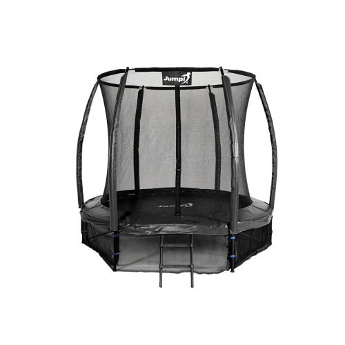 Trampolina ogrodowa Jumpi Maxy Comfort Plus 252cm/8ft z siatką wewnętrzną - czarna