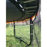 Trampolina ogrodowa Jumpi Maxy Comfort Plus 252cm/8ft z siatką wewnętrzną - czerwona