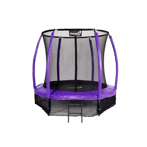 Trampolina ogrodowa 252cm/8ft fioletowa maxy comfort plus z wewnętrzną siatką