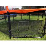 Trampolina ogrodowa Jumpi Maxy Comfort Plus 252cm/8ft z siatką wewnętrzną - pomarańczowa