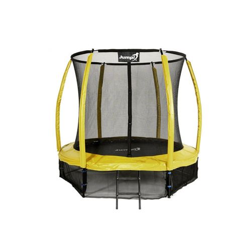 Trampolina ogrodowa Jumpi Maxy Comfort Plus 252cm/8ft z siatką wewnętrzną - żółta