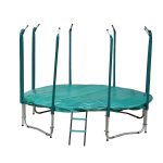 Trampolina ogrodowa Jumpi Maxy Comfort 252cm/8ft z siatką wewnętrzną - zielona