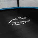 Trampolina Sapphire ST-1212W 12FT 374 cm z siatką wewnętrzną + drabinka GRATIS - niebieska