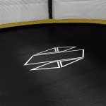 Trampolina Sapphire ST-0012W 12FT 374 cm z siatką wewnętrzną + drabinka GRATIS - pomarańczowa