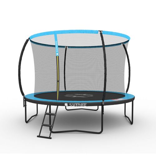 Trampolina Sapphire ST-0010W 10FT 312 cm z siatką wewnętrzną + drabinka GRATIS - niebieska