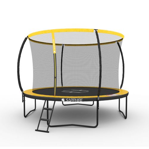 Trampolina Sapphire ST-0010W 10FT 312 cm z siatką wewnętrzną + drabinka GRATIS - pomarańczowa