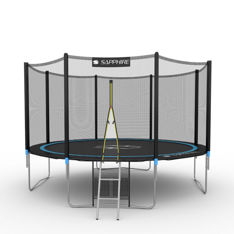 Trampolina Sapphire 12FT 374 Cm Drabinka SKLEP ABCfitness pl