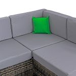 Zestaw modułowych mebli ogrodowych z technorattanu Sapphire ST-1000 Bergo