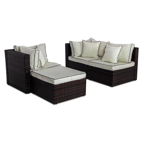 Narożnik ogrodowy z technorattanu Sapphire ST-1300 Fico