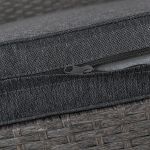 Narożnik ogrodowy z technorattanu Sapphire ST-1300 Fico - szary