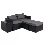 Zestaw modułowych mebli ogrodowych Sapphire ST-1320 Daco - sofa, stolik, pufy